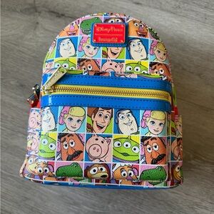 Disney Parks Pixar Toy Story Loungefly Backpack AOP All Over Print
